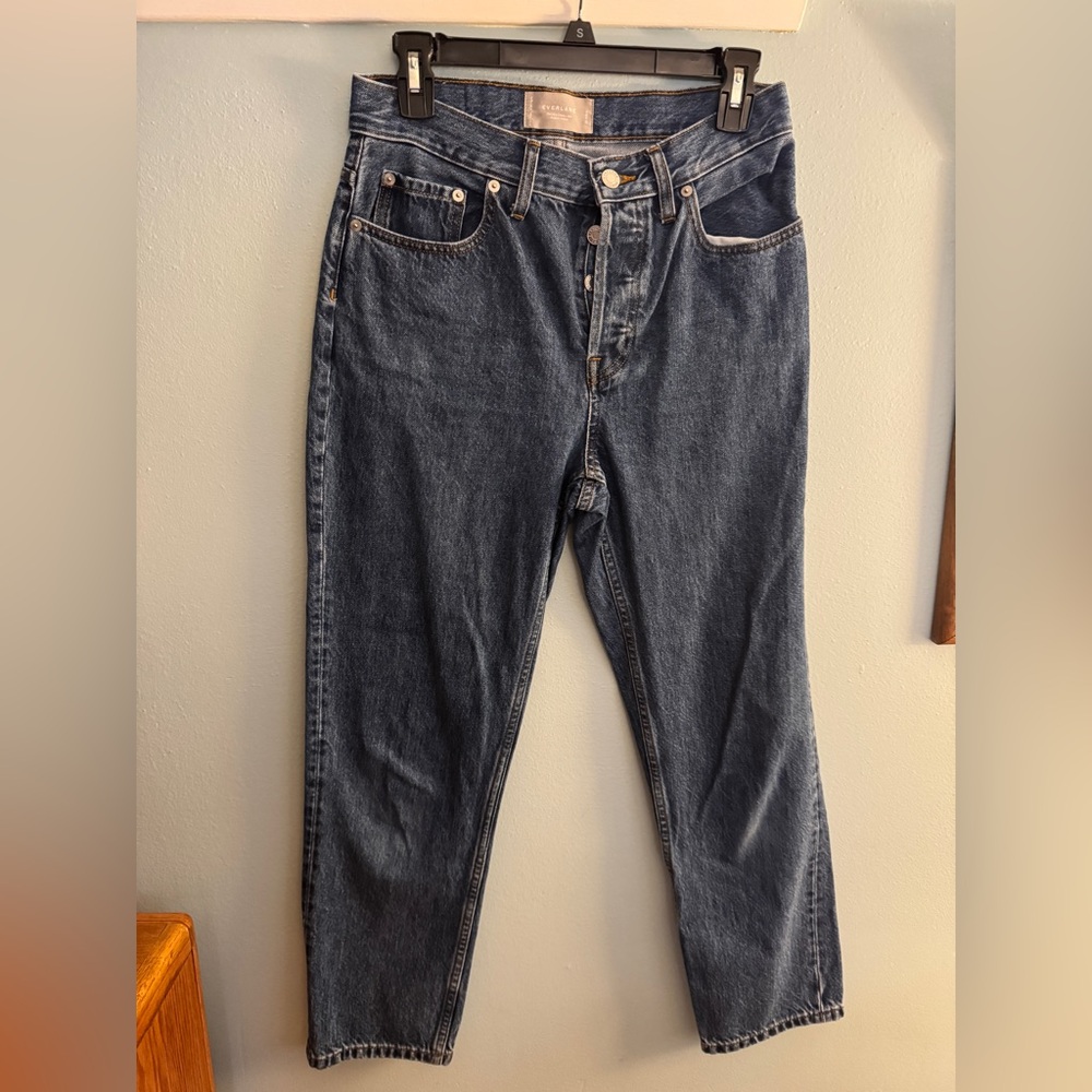 Bundle of 2 Everlane 90s high rise Cheeky Jean light wash & medium wash size 26R - Picture 6 of 7